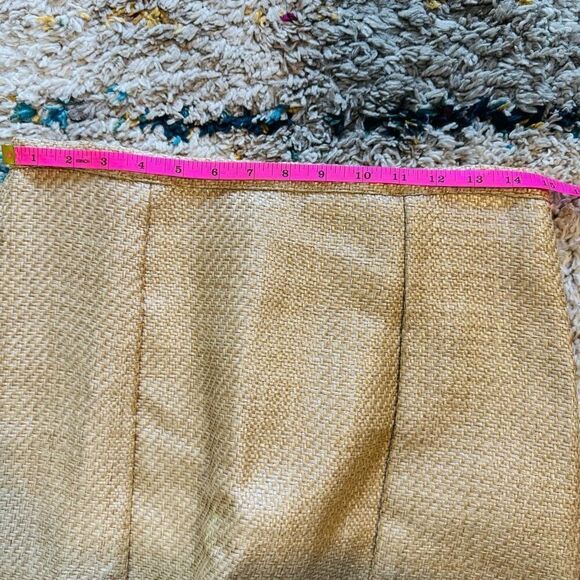 Antonio Melani The Style Bungalow Manana Raffia Midi Pencil Skirt, 12,‎ Tan NWT - Picture 13 of 15